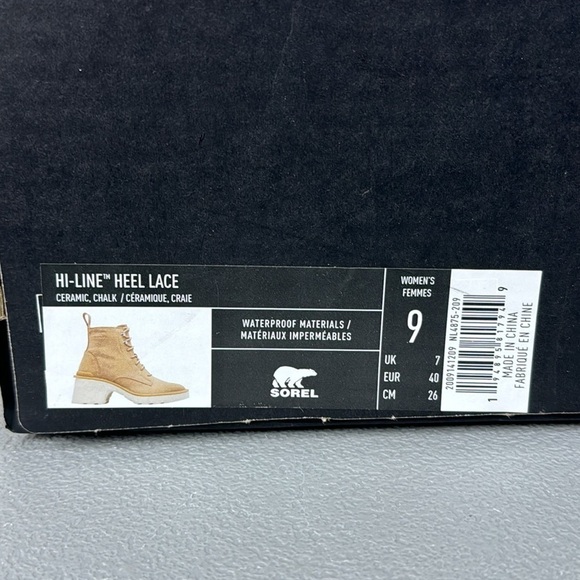 Sorel Hi-Line Lace Up Waterproof Boot. Size 9. - Picture 13 of 13